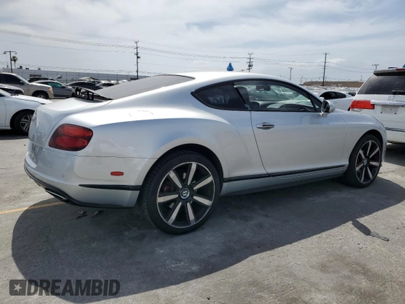 2012 Bentley Continental GT with VIN SCBFR7ZA2CC073607, listed as a Copart auction lot 56768995 with 54,966 mi miles and Salvage Title. Bid and sale history available at DreamBid. Image 3.