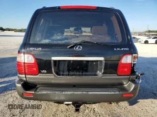 2000 Lexus LX 470 z VIN JT6HT00W3Y0090164, wystawiony jako Copart lot #41338515 z przebiegiem 209 338 mil mil oraz Szkoda całkowita • Salvage title. Historia ofert i sprzedaży dostępna na DreamBid. Obrazek 6.