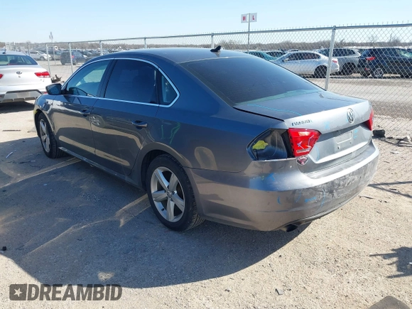 2015 Volkswagen Passat S with VIN 1VWAS7A38FC116213, listed as a IAAI auction lot 41749385 with 169,599 mi miles and . Bid and sale history available at DreamBid. Image 3.