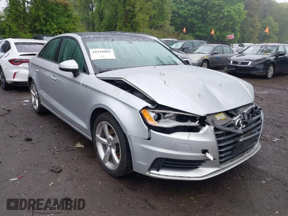 2015 Audi A3 Premium with VIN WAUACGFF5F1001984, listed as a IAAI auction lot 42246002 with 146,059 mi miles and . Bid and sale history available at DreamBid. Image 1.