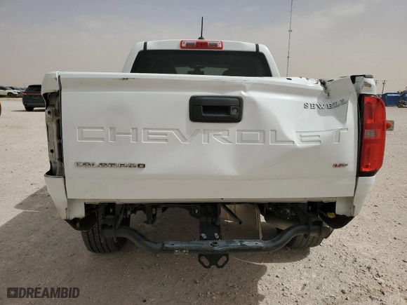 2021 Chevrolet Colorado 2WD Work Truck with VIN 1GCGSBEN6M1187687, listed as a Copart auction lot 47236795 with 27,107 mi miles and Salvage Title. Bid and sale history available at carsss.com. Image 6.