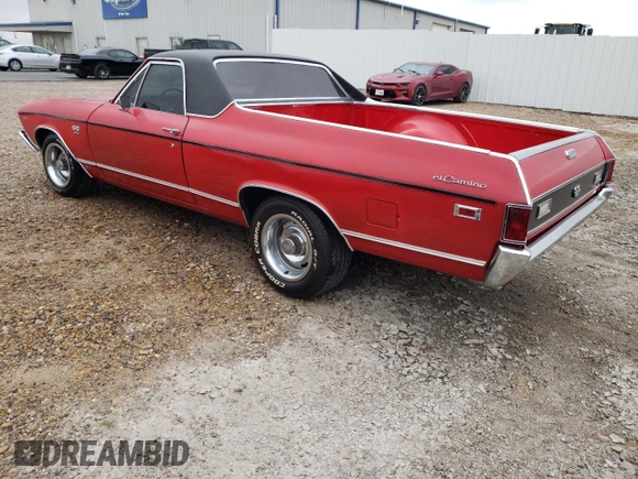 1969 Chevrolet El Camino z VIN 136809K399396, wystawiony jako Copart lot #47485145 z przebiegiem 46 439 mil mil oraz Czysty tytuł • Clean title. Historia ofert i sprzedaży dostępna na DreamBid. Obrazek 2.