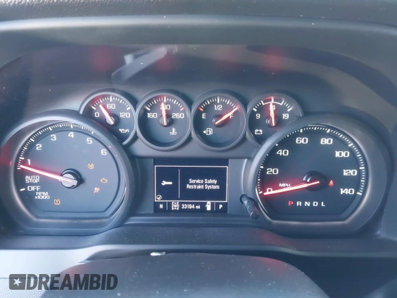 2024 Chevrolet Silverado 1500 Custom with VIN 1GCPDBEK4RZ233798, listed as a IAAI auction lot 41073685 with 33,194 mi miles and . Bid and sale history available at DreamBid. Image 7.