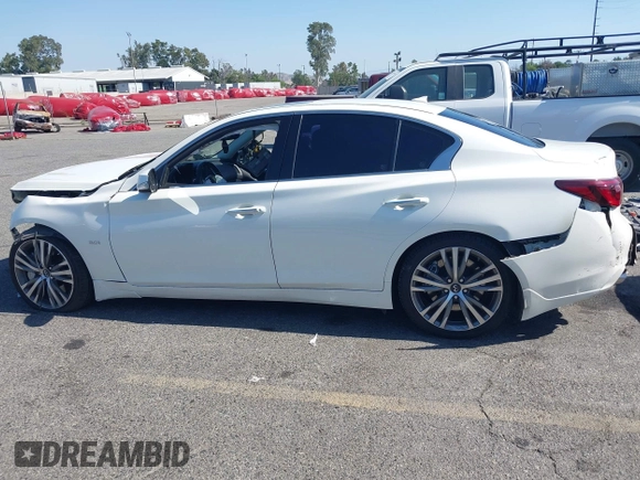 2018 Infiniti Q50 Luxe with VIN JN1EV7APXJM357078, listed as a IAAI auction lot 42316830 with 48,071 mi miles and . Bid and sale history available at DreamBid. Image 15.