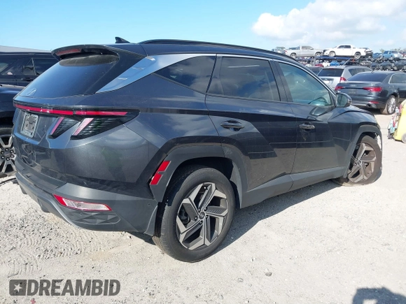2023 Hyundai Tucson Limited with VIN 5NMJE3AE4PH270148, listed as a IAAI auction lot 41157042 with 42,463 mi miles. Bid and sale history available at carsss.com. Image 4.