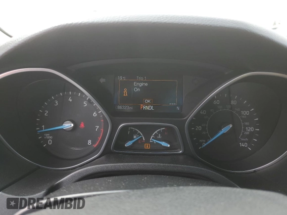 2016 Ford Focus SE with VIN 1FADP3F23GL362328, listed as a Copart auction lot 54898205 with 86,323 mi miles and Salvage title. Bid and sale history available at DreamBid. Image 9.
