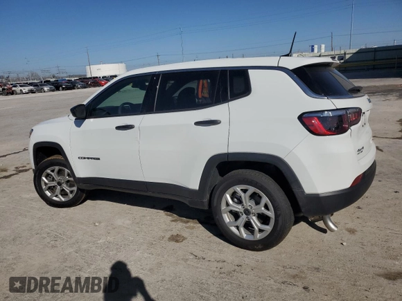 2025 Jeep Compass Sport with VIN 3C4NJDAN0ST534688, listed as a Copart auction lot 48355235 with 528 mi miles and Salvage title. Bid and sale history available at DreamBid. Image 2.