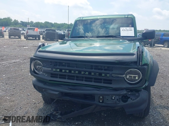 2022 Ford Bronco with VIN 1FMDE5AP3NLB62959, listed as a IAAI auction lot 42636180 with 33,827 mi miles and . Bid and sale history available at DreamBid. Image 12.
