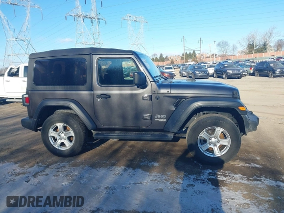 2020 Jeep Wrangler Sport S with VIN 1C4GJXAN8LW207543, listed as a IAAI auction lot 41630531 with 22,621 mi miles and . Bid and sale history available at DreamBid. Image 14.