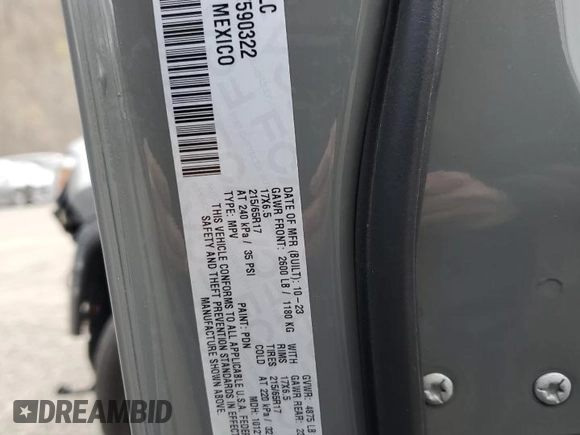2024 Jeep Compass Trailhawk с VIN 3C4NJDDNXRT590322, выставлен на аукционе Copart как лот 53603855 с пробегом 13 232 миль миль и Списание • Salvage title. История ставок и продаж доступна на DreamBid. Изображение 13.