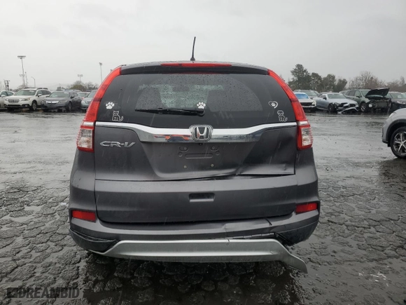 2015 Honda CR-V EX with VIN 2HKRM3H52FH501657, listed as a Copart auction lot 43278045 with 155,589 mi miles and Salvage Title. Bid and sale history available at carsss.com. Image 6.