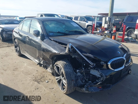 2022 BMW 3 Series 330i xDrive with VIN 3MW5R7J02N8C61109, listed as a IAAI auction lot 41392040 with 21,060 mi miles. Bid and sale history available at carsss.com. Image 1.