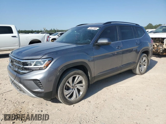 2021 Volkswagen Atlas SE z VIN 1V2HR2CA7MC522510, wystawiony jako Copart lot #52617485 z przebiegiem 49 087 mil mil oraz Szkoda całkowita • Salvage title. Historia ofert i sprzedaży dostępna na DreamBid. Obrazek 1.