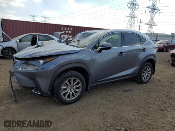 2021 Lexus NX 300 with VIN JTJDARDZ2M2263447, listed as a Copart auction lot 56679395 with 22,455 mi miles and Salvage title. Bid and sale history available at DreamBid. Image 1.