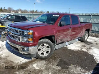 2014 Chevrolet Silverado 1500 LT with VIN 3GCUKRECXEG550697, listed as a Copart auction lot 46462095 with 90,013 mi miles and Salvage Title. Bid and sale history available at carsss.com. Image 1.