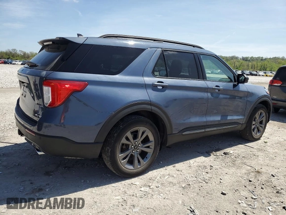 2021 Ford Explorer XLT z VIN 1FMSK8DH5MGA80051, wystawiony jako Copart lot #54198175 z przebiegiem 56 079 mil mil oraz Szkoda całkowita • Salvage title. Historia ofert i sprzedaży dostępna na DreamBid. Obrazek 3.