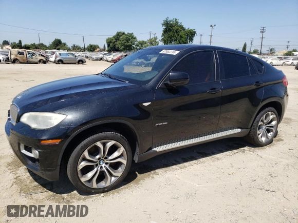 2013 BMW X6 xDrive50i with VIN 5UXFG8C53DL591326, listed as a Copart auction lot 67982234 with 100,041 mi miles and Salvage Title. Bid and sale history available at carsss.com. Image 1.