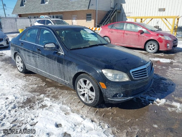 2008 Mercedes-Benz C-Class 3.0L Sport with VIN WDDGF54X38F132654, listed as a IAAI auction lot 41636322 with 184,131 mi miles. Bid and sale history available at carsss.com. Image 1.