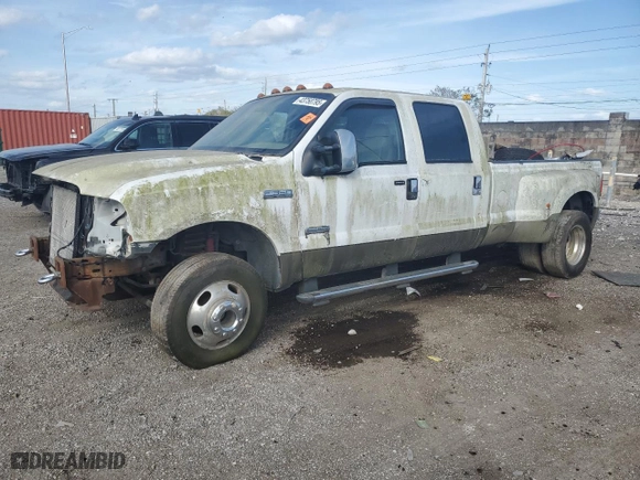 2005 Ford Super Duty F-350 DRW XL with VIN 1FTWW33P85EA54367, listed as a Copart auction lot 43750795 with 263,564 mi miles and Salvage Title. Bid and sale history available at carsss.com. Image 1.