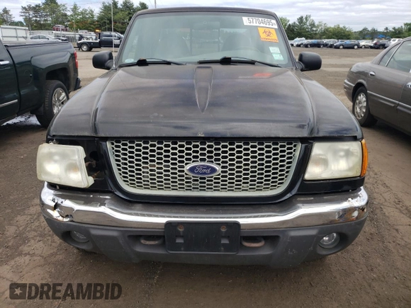 2002 Ford Ranger XL Fleet with VIN 1FTZR45E52TA14860, listed as a Copart auction lot 57704695 with 107,240 mi miles and Non repairable. Bid and sale history available at DreamBid. Image 5.