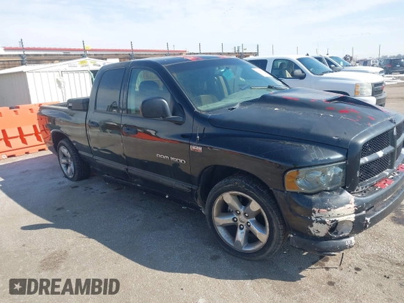 2004 Dodge 1500 SLT with VIN 1D7HA18D54S784687, listed as a IAAI auction lot 41626035 with 156,143 mi miles. Bid and sale history available at carsss.com. Image 1.