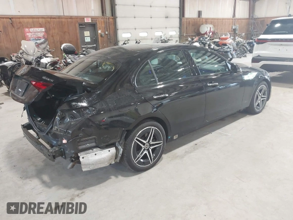 2023 Mercedes-Benz C 300 with VIN W1KAF4HB9PR143279, listed as a IAAI auction lot 42394162 with 19,388 mi miles and . Bid and sale history available at DreamBid. Image 4.