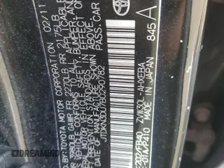 2011 Toyota Prius I with VIN JTDKN3DU7B0290782, listed as a Copart auction lot 50929045 with 121,115 mi miles and Salvage Title. Bid and sale history available at carsss.com. Image 14.