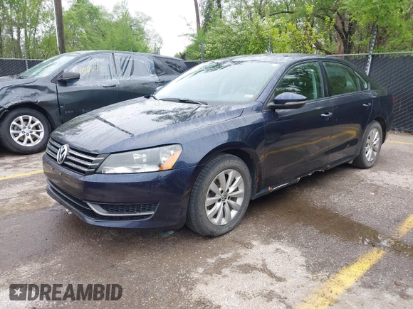 2012 Volkswagen Passat S with VIN 1VWAP7A33CC016887, listed as a IAAI auction lot 42096022 with 86,678 mi miles and . Bid and sale history available at DreamBid. Image 2.