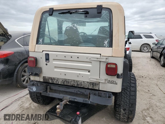 1995 Jeep Wrangler with VIN 1J4FY29S6SP310046, listed as a Copart auction lot 75213564 with 147,111 mi miles and Non Repairable. Bid and sale history available at carsss.com. Image 6.