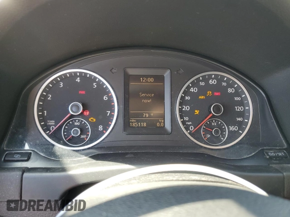 2012 Volkswagen Tiguan SEL with VIN WVGAV7AX4CW606067, listed as a Copart auction lot 55853675 with 185,118 mi miles and Clean Title. Bid and sale history available at DreamBid. Image 9.