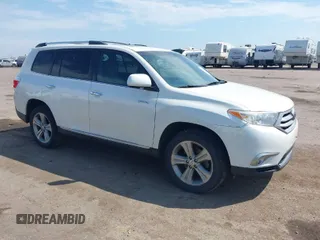 2012 Toyota Highlander Limited with VIN 5TDDK3EH9CS105634, listed as a IAAI auction lot 40194096 with 165,248 mi miles. Bid and sale history available at carsss.com. Image 1.