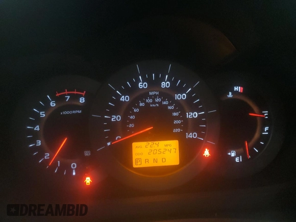 2010 Toyota RAV4 Sport с VIN 2T3WF4DV6AW035838, выставлен на аукционе Copart как лот 52012515 с пробегом 205 247 миль миль и Чистый • Clean title. История ставок и продаж доступна на DreamBid. Изображение 9.