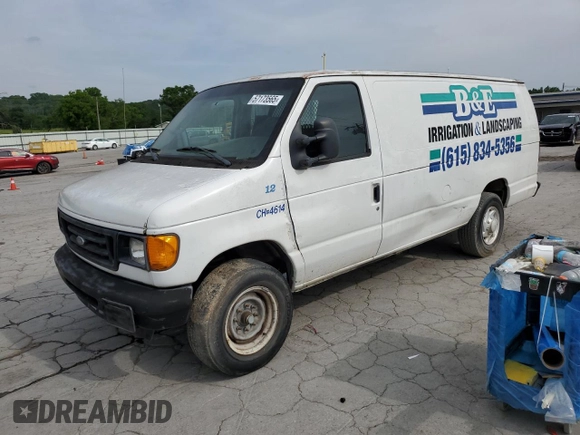 2007 Ford Econoline Cargo z VIN 1FTNS24L57DA14690, wystawiony jako Copart lot #57173565 z przebiegiem 172 371 mil mil oraz Czysty tytuł • Clean title. Historia ofert i sprzedaży dostępna na DreamBid. Obrazek 1.