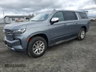 2022 Chevrolet Suburban Premier z VIN 1GNSKFKDXNR229883, wystawiony jako Copart lot #51442325 z przebiegiem 90 238 mil mil oraz Czysty tytuł • Clean title. Historia ofert i sprzedaży dostępna na DreamBid. Obrazek 1.