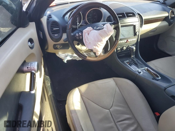2007 Mercedes-Benz SLK-Class 3.0L with VIN WDBWK54F57F154189, listed as a Copart auction lot 45678515 with 118,934 mi miles and Salvage Title. Bid and sale history available at carsss.com. Image 8.