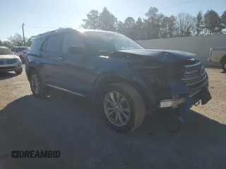 2023 Ford Explorer Limited with VIN 1FMSK8FH5PGA57662, listed as a Copart auction lot 45501215 with 58,271 mi miles and Salvage Title. Bid and sale history available at carsss.com. Image 4.
