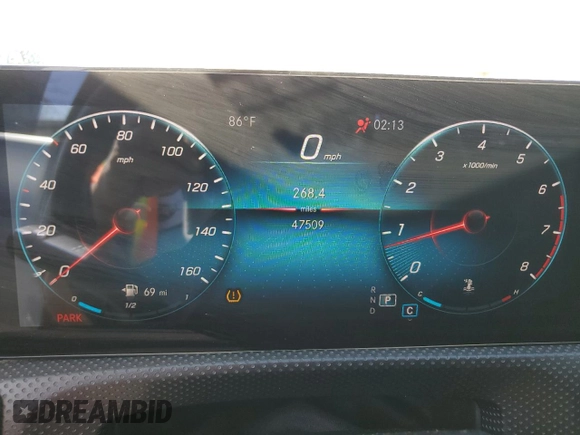 2021 Mercedes-Benz CLA 250 с VIN W1K5J4GB5MN166241, выставлен на аукционе Copart как лот 47091655 с пробегом 47 509 миль миль и Чистый • Clean title. История ставок и продаж доступна на DreamBid. Изображение 9.