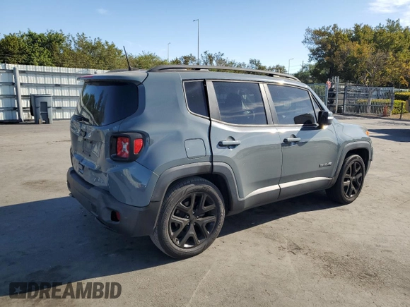 2018 Jeep Renegade Latitude with VIN ZACCJABB9JPG96898, listed as a Copart auction lot 50162435 with 79,578 mi miles and Salvage Title. Bid and sale history available at DreamBid. Image 3.