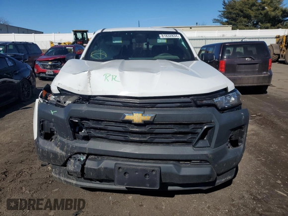 2023 Chevrolet Colorado 4WD Work Truck with VIN 1GCPTBEK9P1199744, listed as a Copart auction lot 81832834 with 27,146 mi miles and Salvage title. Bid and sale history available at DreamBid. Image 5.