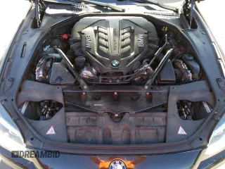 2015 BMW 6 Series 650i xDrive with VIN WBA6B4C55FD761124, listed as a Copart auction lot 50559555 with 49,735 mi miles and Salvage Title. Bid and sale history available at DreamBid. Image 11.