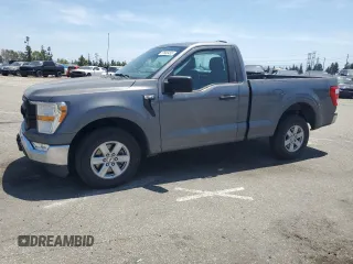 2021 Ford F-150 XL with VIN 1FTMF1C58MKE24095, listed as a Copart auction lot 57686455 with 60,583 mi miles and Salvage title. Bid and sale history available at DreamBid. Image 1.