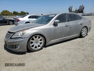 2012 Hyundai Equus Signature z VIN KMHGH4JH1CU049316, wystawiony jako Copart lot #61218825 z przebiegiem 80 331 mil mil oraz Czysty tytuł • Clean title. Historia ofert i sprzedaży dostępna na DreamBid. Obrazek 1.