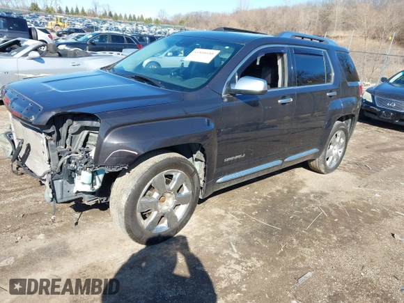 2013 GMC Terrain Denali with VIN 2GKFLYE37D6129101, listed as a IAAI auction lot 41808688 with 131,570 mi miles and . Bid and sale history available at DreamBid. Image 2.