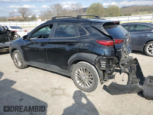 2020 Hyundai Kona SEL with VIN KM8K22AA3LU519848, listed as a Copart auction lot 46013323 with 50,217 mi miles and . Bid and sale history available at DreamBid. Image 2.