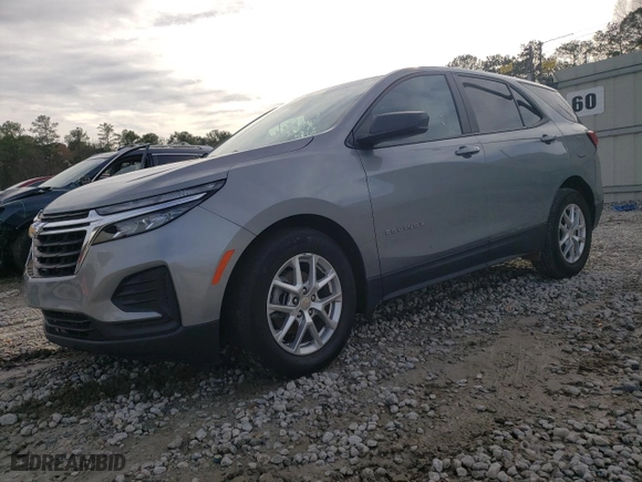 2024 Chevrolet Equinox LS with VIN 3GNAXHEGXRL248879, listed as a Copart auction lot 45271355 with 45,911 mi miles and Non Repairable. Bid and sale history available at carsss.com. Image 1.