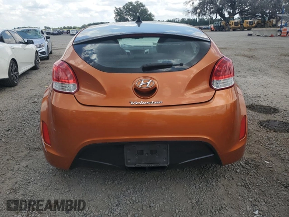 2013 Hyundai Veloster w/Red Int with VIN KMHTC6AD5DU094010, listed as a Copart auction lot 58048795 with 90,455 mi miles and Salvage title. Bid and sale history available at DreamBid. Image 6.