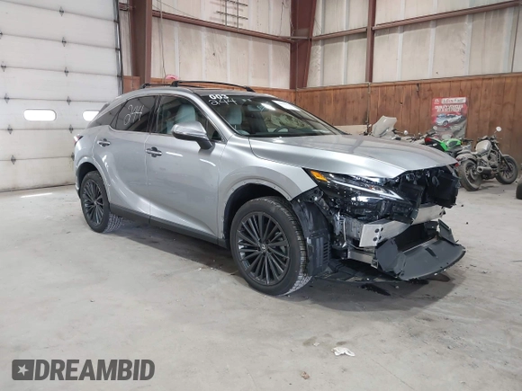 2024 Lexus RX 350 with VIN 2T2BAMCA2RC084662, listed as a IAAI auction lot 42026772 with 4,160 mi miles and . Bid and sale history available at DreamBid. Image 1.