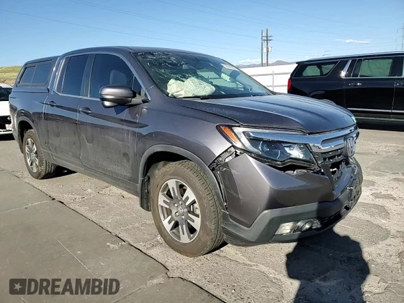 2019 Honda Ridgeline RTL-T with VIN 5FPYK3F67KB027637, listed as a Copart auction lot 53324325 with 70,801 mi miles and Salvage title. Bid and sale history available at DreamBid. Image 10.