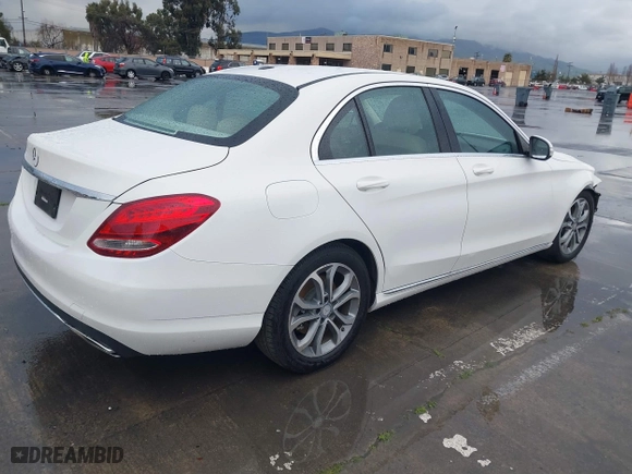 2015 Mercedes-Benz C-Class C 300 with VIN 55SWF4JB3FU085943, listed as a IAAI auction lot 41788857 with 107,954 mi miles. Bid and sale history available at carsss.com. Image 4.