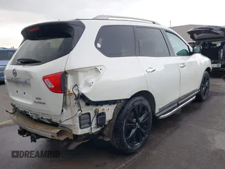 2017 Nissan Pathfinder S with VIN 5N1DR2MM6HC660212, listed as a IAAI auction lot 41905628 with 123,669 mi miles and . Bid and sale history available at DreamBid. Image 4.
